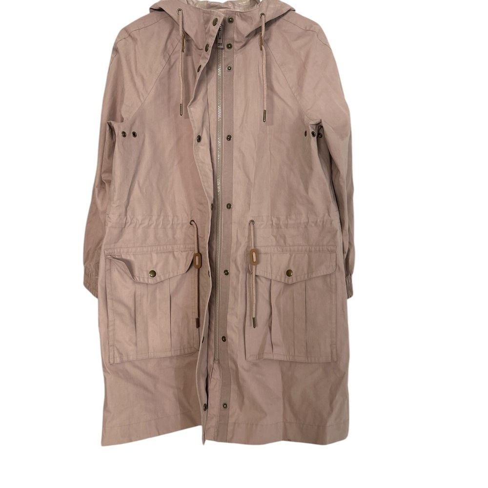 Madewell Women's Anorak Raincoat Mauve Color.Size Small - Picture 3 of 5